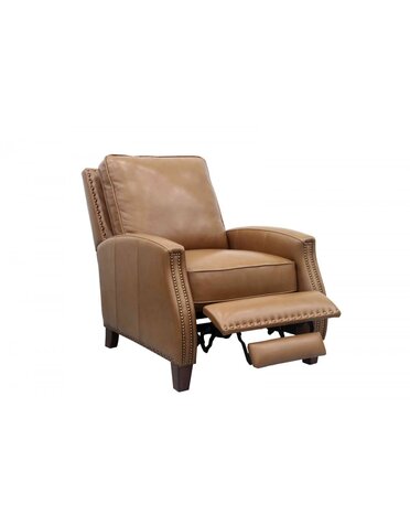 Melrose Leather Pushback Recliner - Shoreham Ponytail