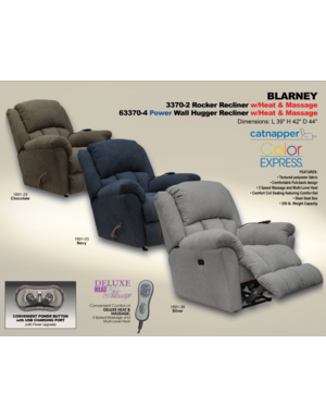 Blarney Pwer Recliner- Navy
