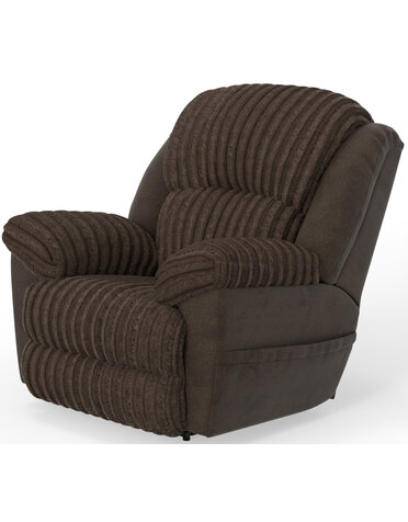 Jackson Furniture Shaggy Rocker Recliner - Chocolate