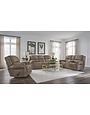 Burr Ridge Power Recliner w/Headrest & Lumbar - Hazelnut