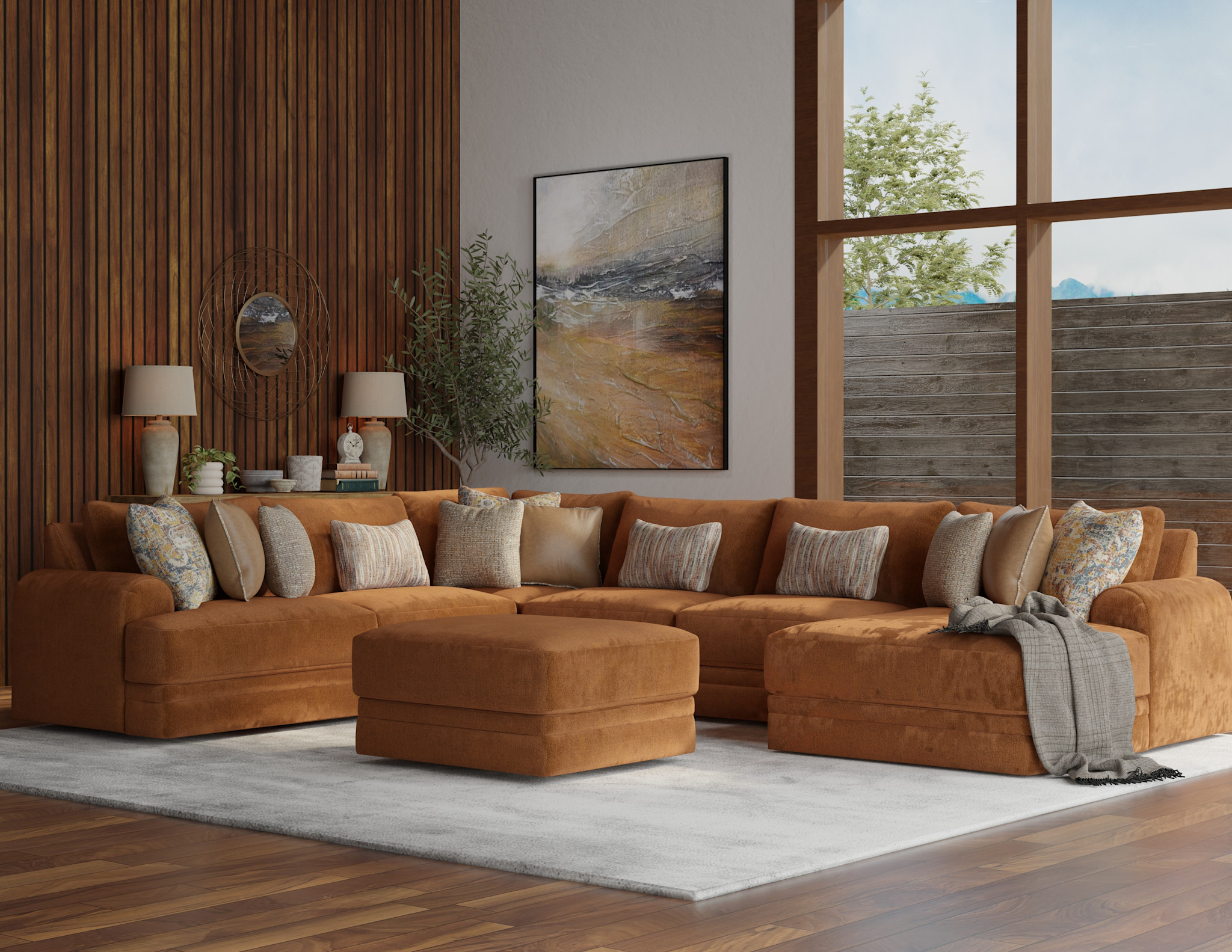 Cimmaron LAF Chaise - Stripple Brick