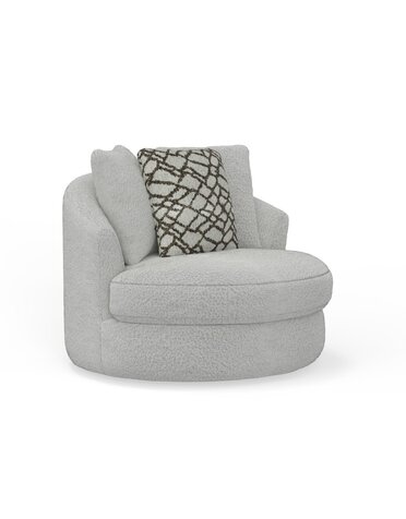 Dutton Swivel Chair - Ivory