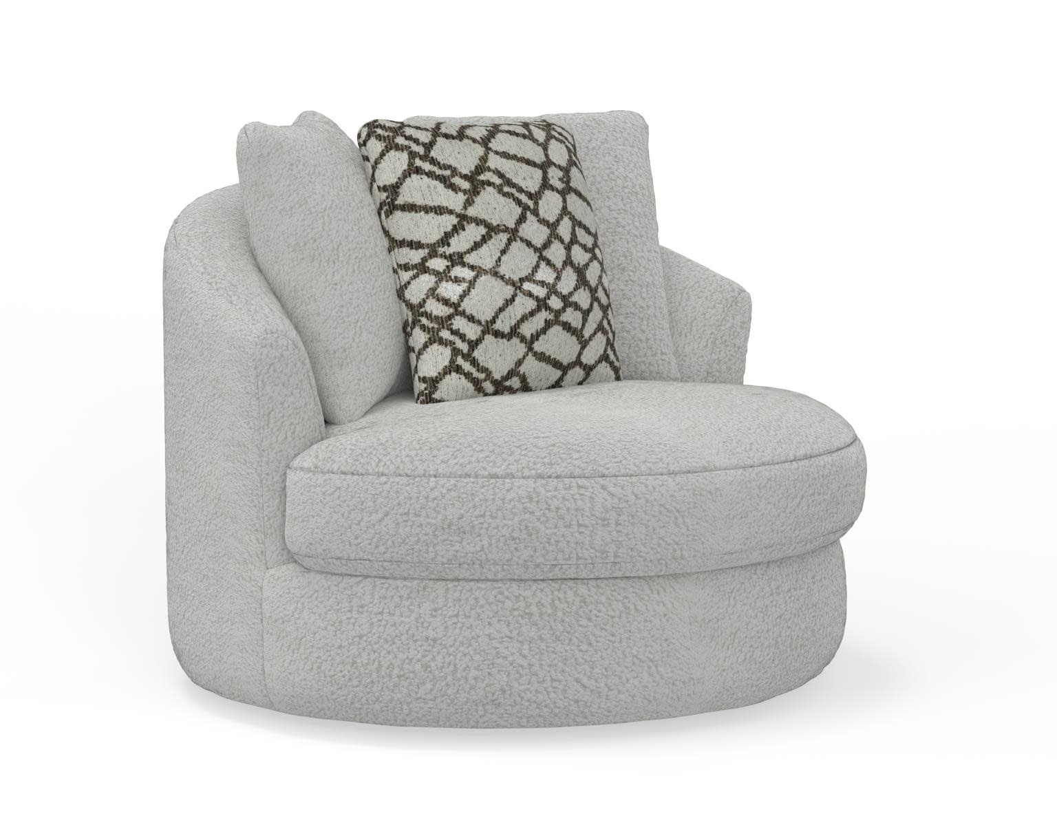 Dutton Swivel Chair - Ivory