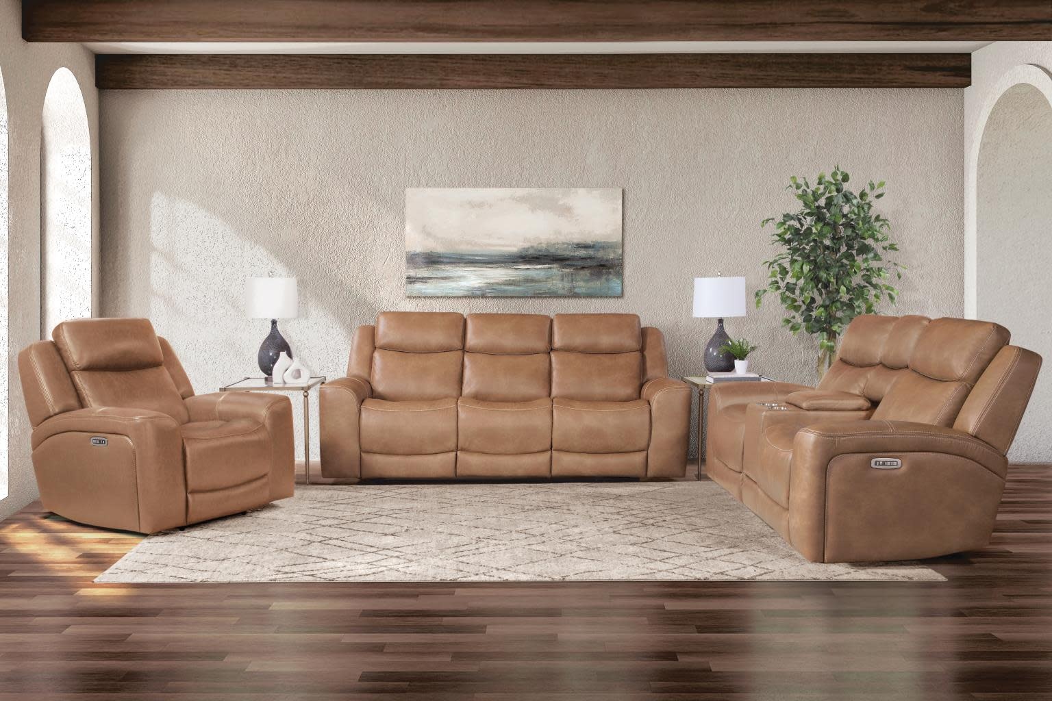 George Glider Recliner - Montana Carmel