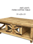 Farm Coffee Table - Natural Light