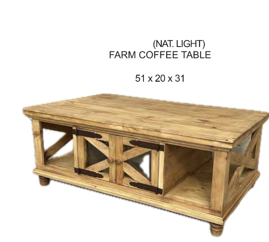 Farm Coffee Table - Natural Light