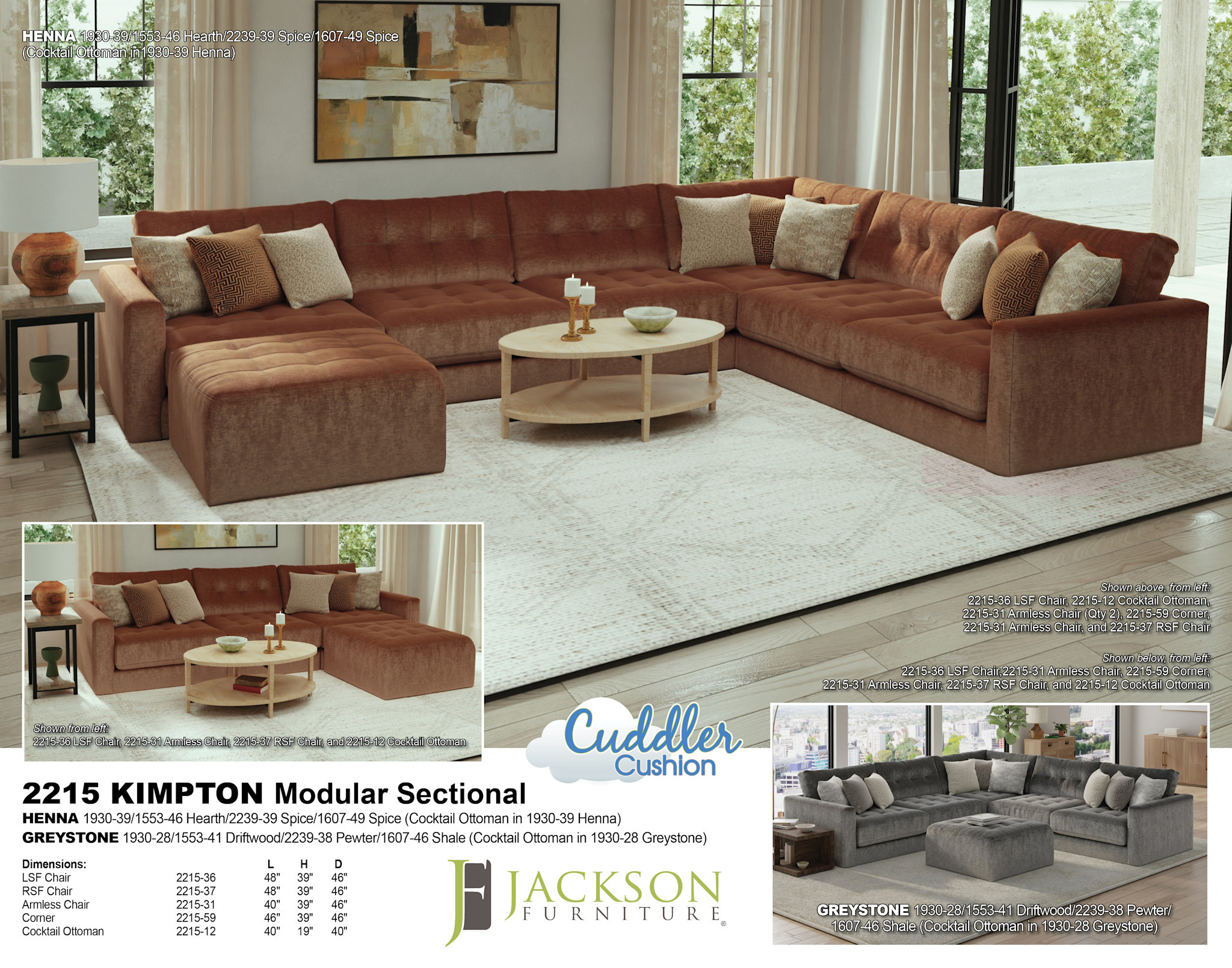 Kimpton RSF Chair - Henna