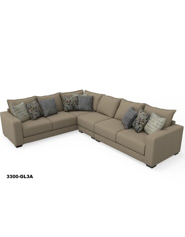 Pinnacle Left Corner Sofa - Mavis Honey