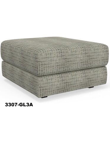 Pinnacle Ottoman - Mavis Honey