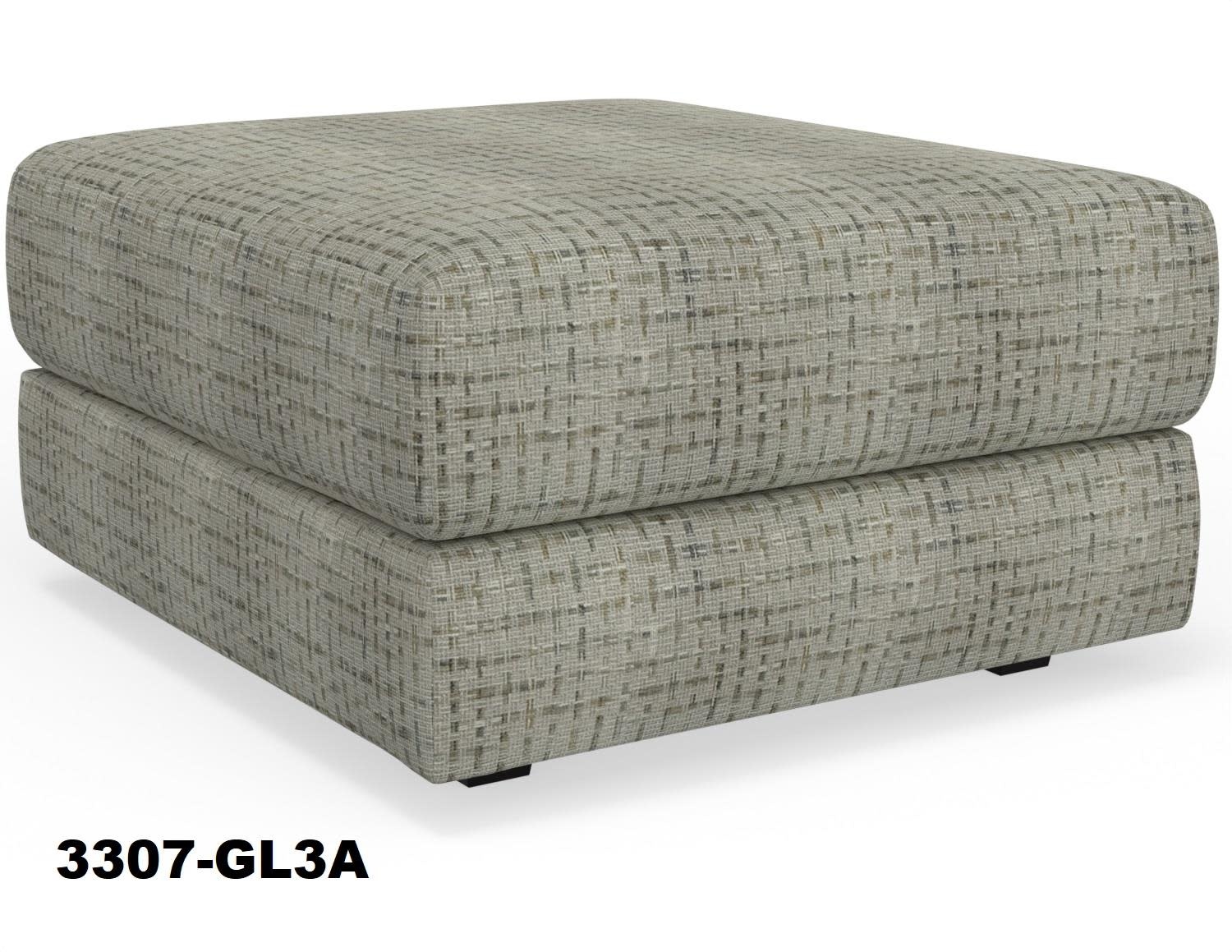 Pinnacle Ottoman - Mavis Honey