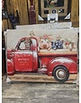 Red Farm Truck Canvas