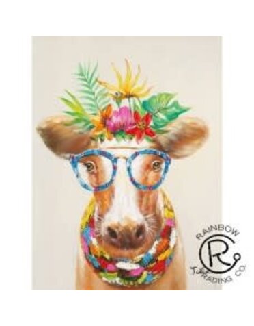 Vacation Cow Canvas