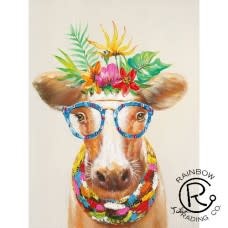 Vacation Cow Canvas