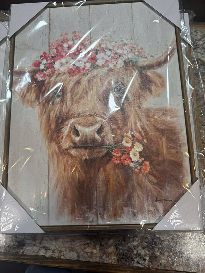 Cow Canvas W/ BN Frame