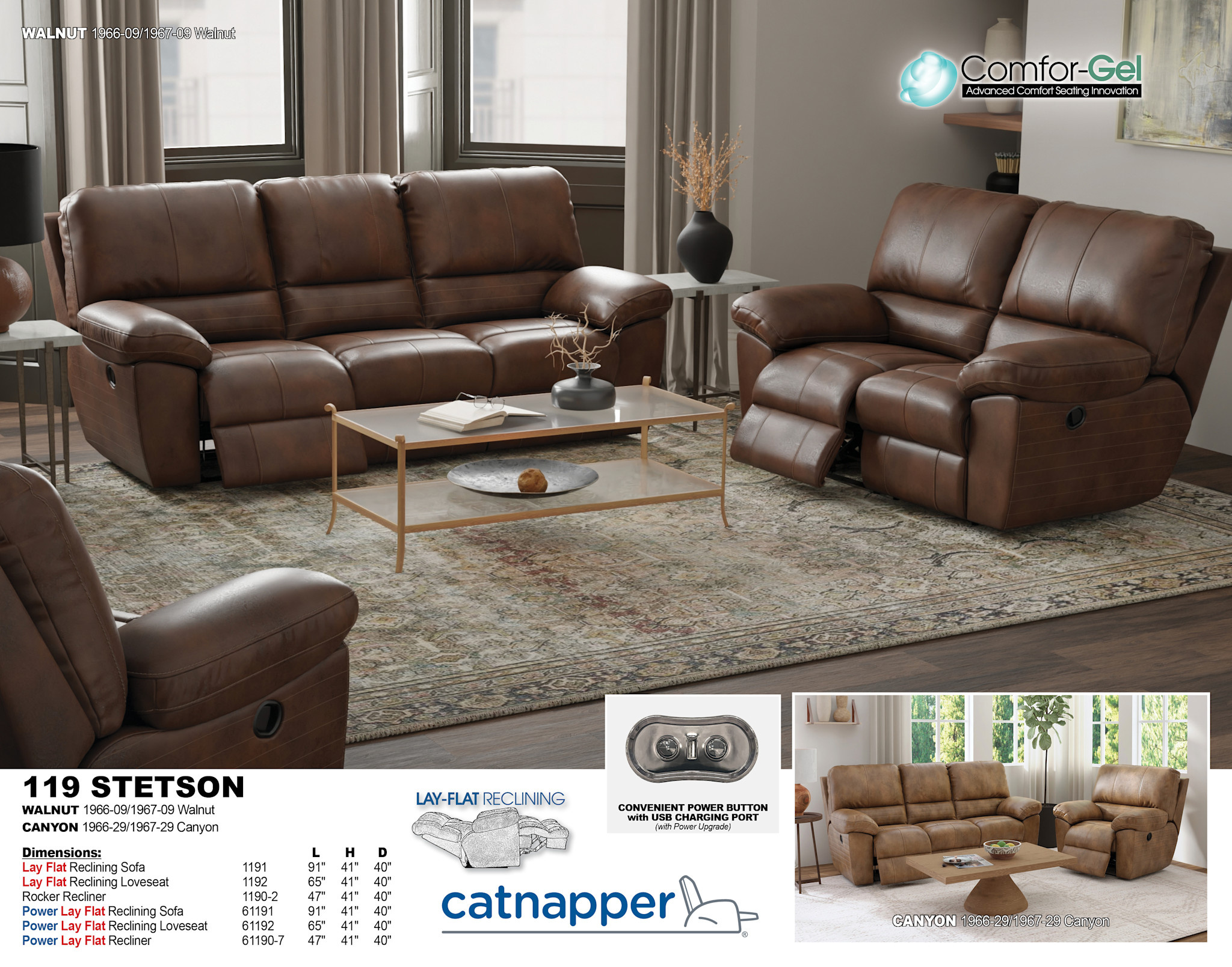 Stetson Rocker Recliner - Canyon