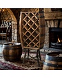 Wine Cave Half Barrel Wine Rack (attach to wall)