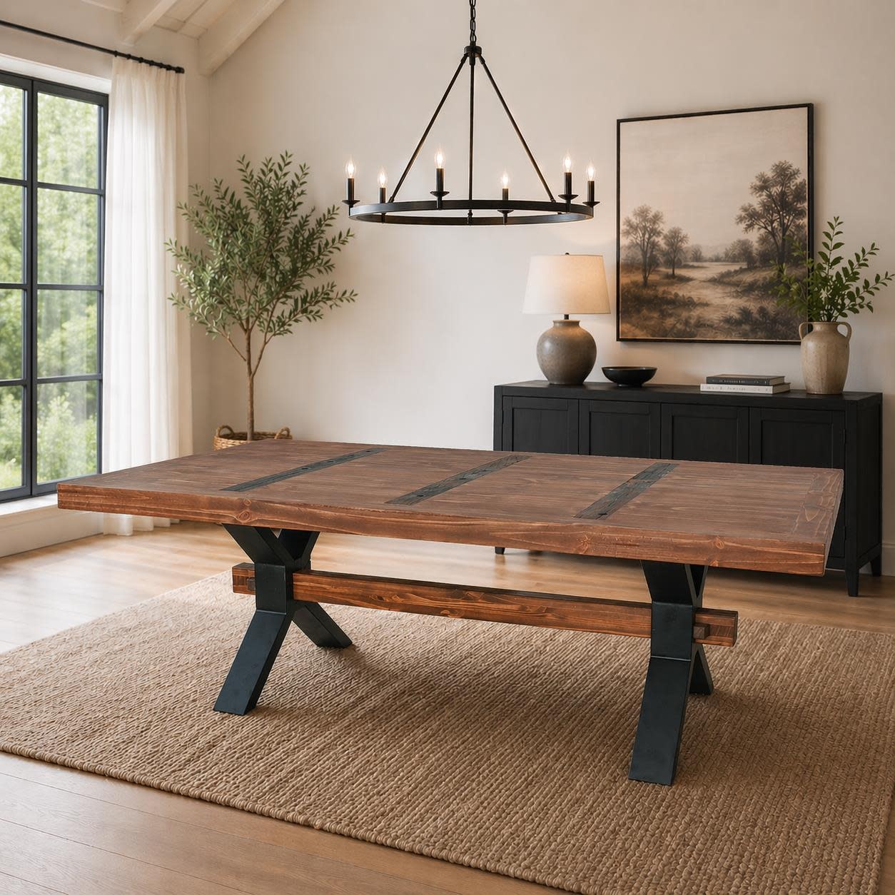 6' Riverside Dining Table - Dark Walnut