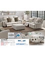 Micah Power Reclining Loveseat w/Headrest - Oatmeal