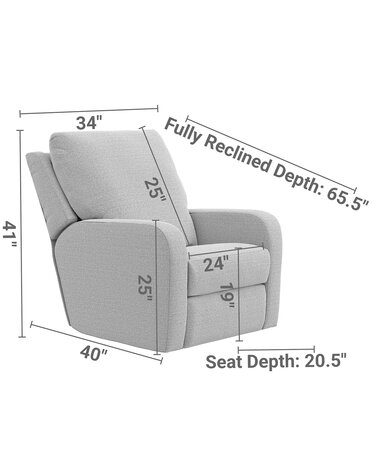 Lullaby Power Auto Glide Recliner - Pebble