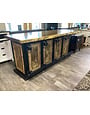 96" Pancho Villa Live Edge Bar - Black