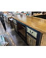 96" Pancho Villa Live Edge Bar - Black