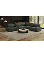 Spoleto Leather Power Reclining Sectional w/ Adj Headrest - Pine