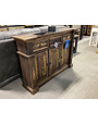 Samy Sofa Table (3 Drawers/3 Doors) - Distressed