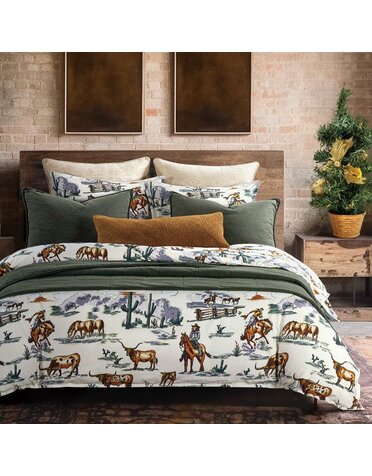 Ranch Life Reversible Comforter Set - Super King