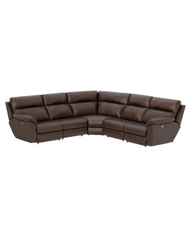 Sanford PlayProof Power Reclining Sectional- Espresso