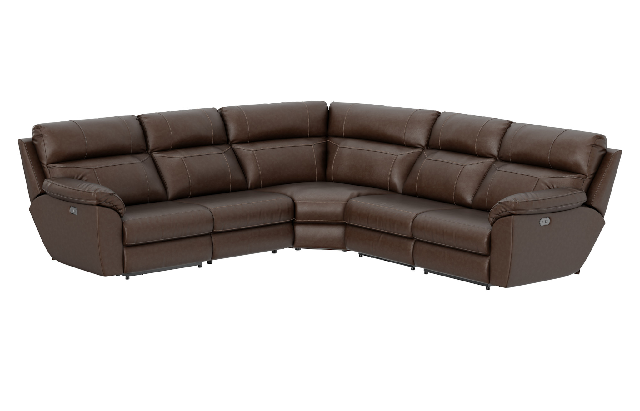Sanford PlayProof Power Reclining Sectional- Espresso