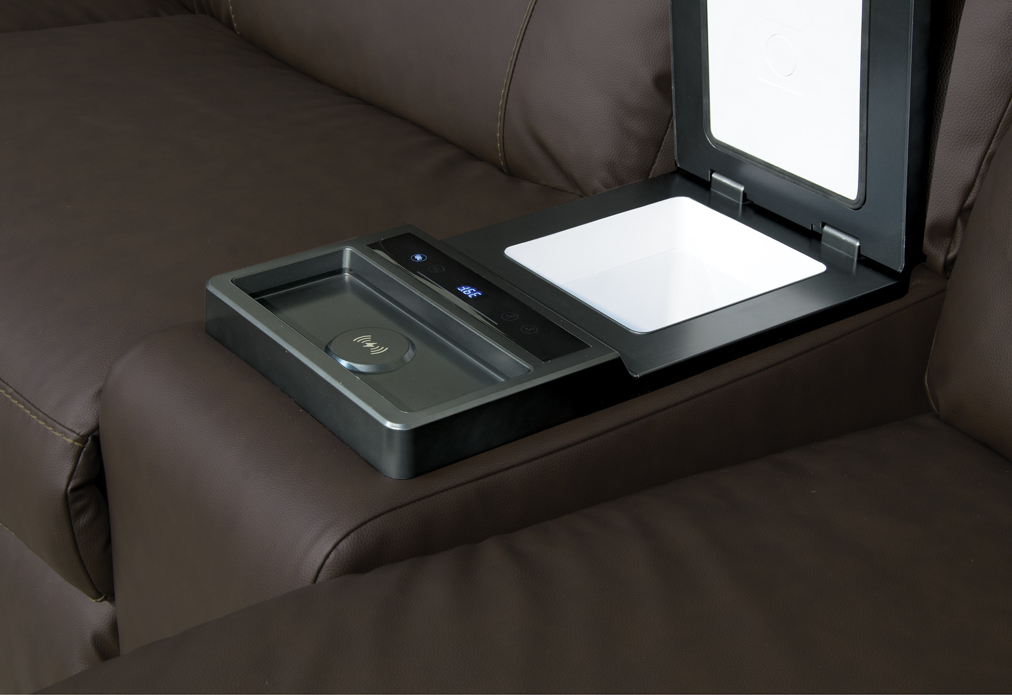 Sanford PlayProof Power Reclining Sectional- Espresso