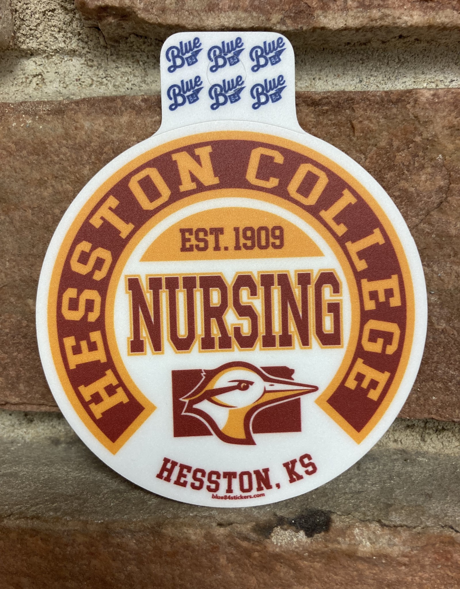 Blue 84 Nursing Sticker