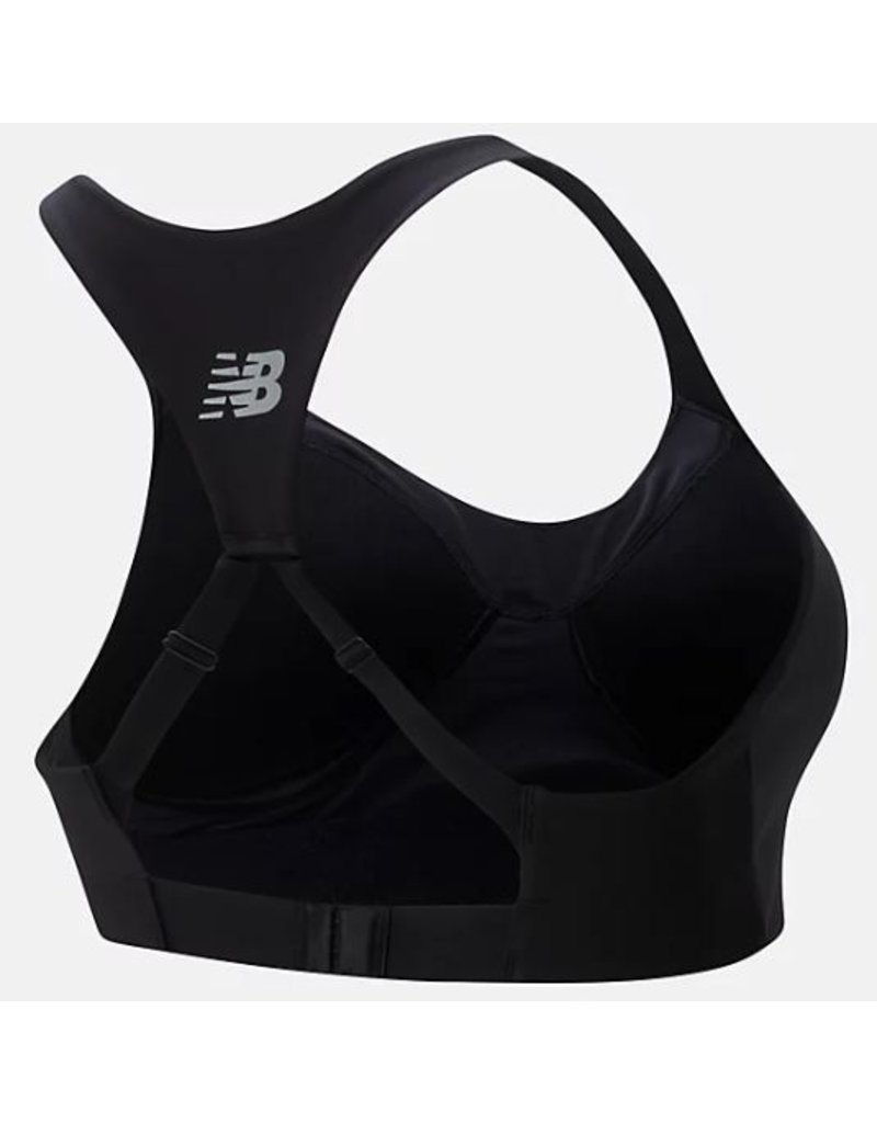 NEW BALANCE Medium Impact Sports Bra Style R001093~ Size XL~BLACK~  EXCELLENT FIT 