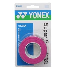 Yonex YONEX SUPER GRAP 3 PACK PINK