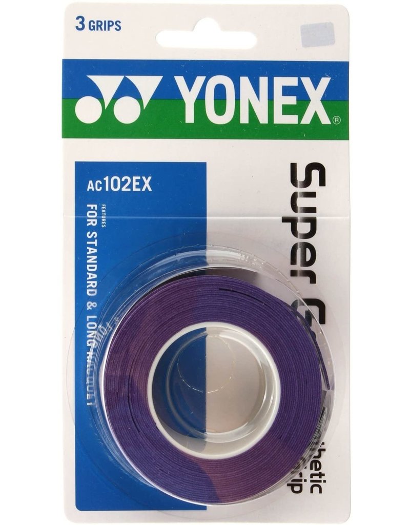 Yonex YONEX SUPER GRAP 3 PACK DEEP PURPLE