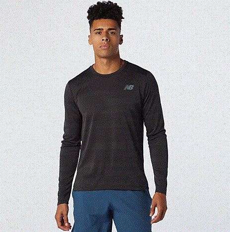 new balance heathered running top