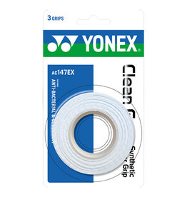Yonex YONEX CLEAN GRAP 3 PACK WHITE