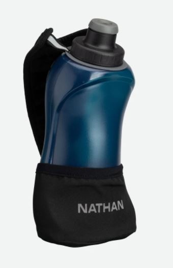 Nathan QuickSqueeze 18oz Insulated Handheld Marine Blue/Finish Lime