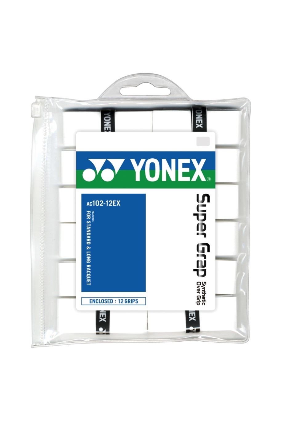 Pack of 12 Yonex Super GRAP White 