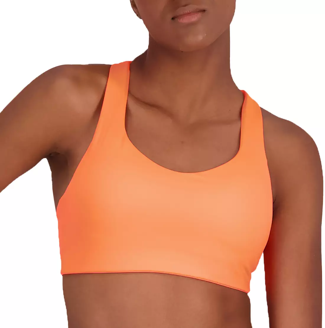New Balance Medium Impact Sports Bra Style 112013 Impulse Orange/Black Size  XL
