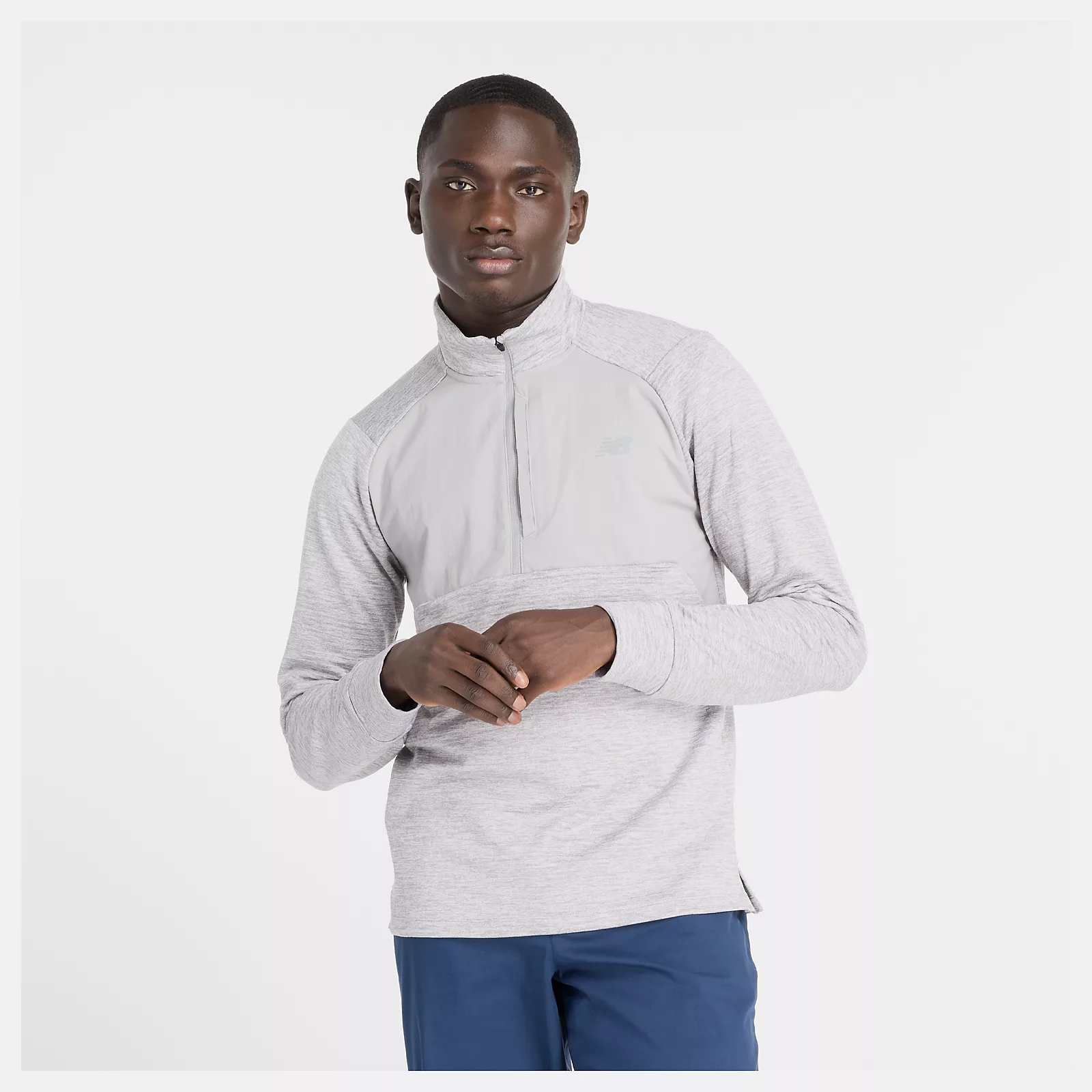 NB Men's Athletics Heat Grid 1/2 Zip - RnJ Sports
