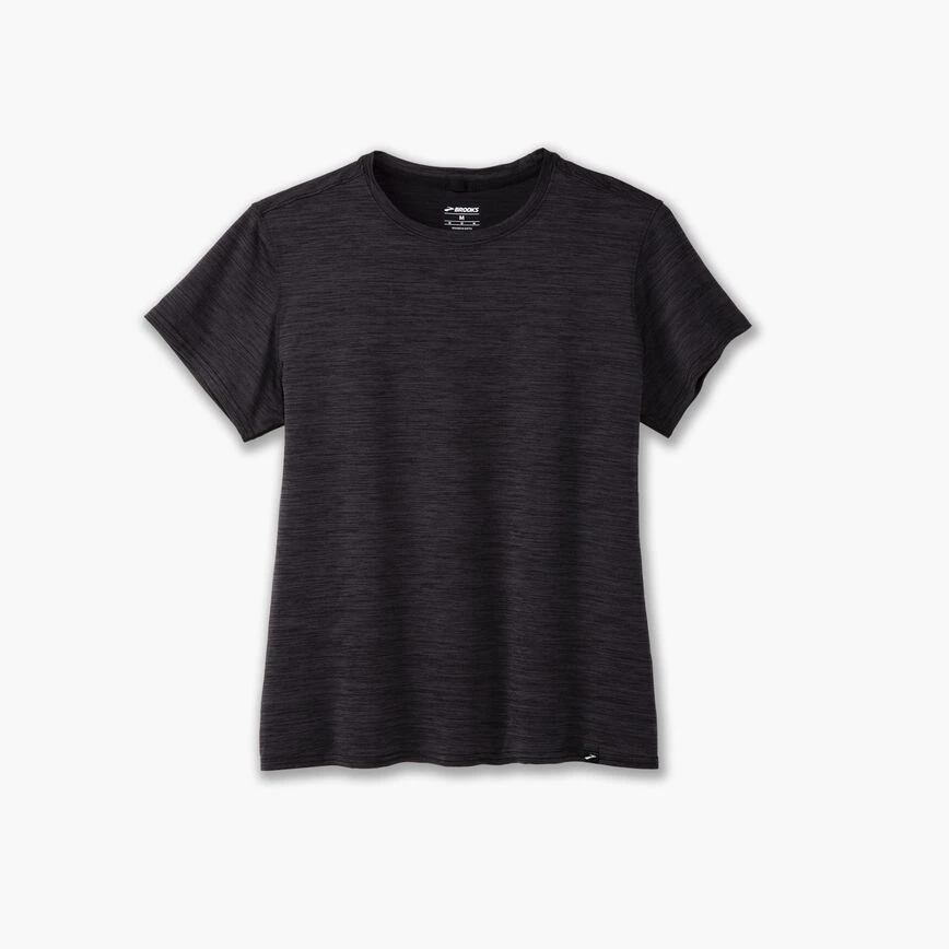 (取寄) ブルックス レディース ラグゼ ショート スリーブ Brooks women Luxe Short Sleeve Heather Midnight Brooks Women's Luxe SS - RnJ Sports
