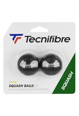 TECNIFIBRE Tecnifibre Double Yellow Dot Squash Balls 2 Pack