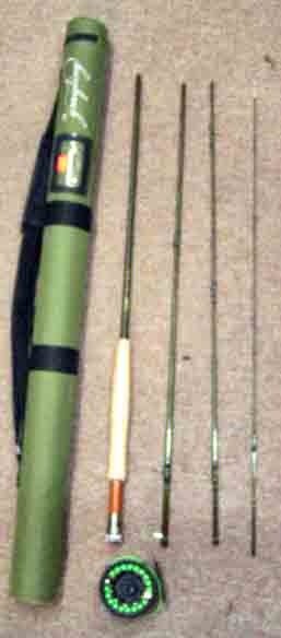 WSI Grayling 8'9"Fly Rod Combo With Cutthroat Reel, Line, and Case