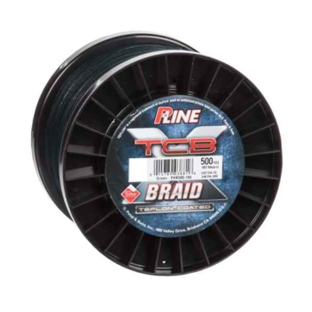 P-LINE TCB BRAID 500 YD GREEN - Discount Fishing Tackle