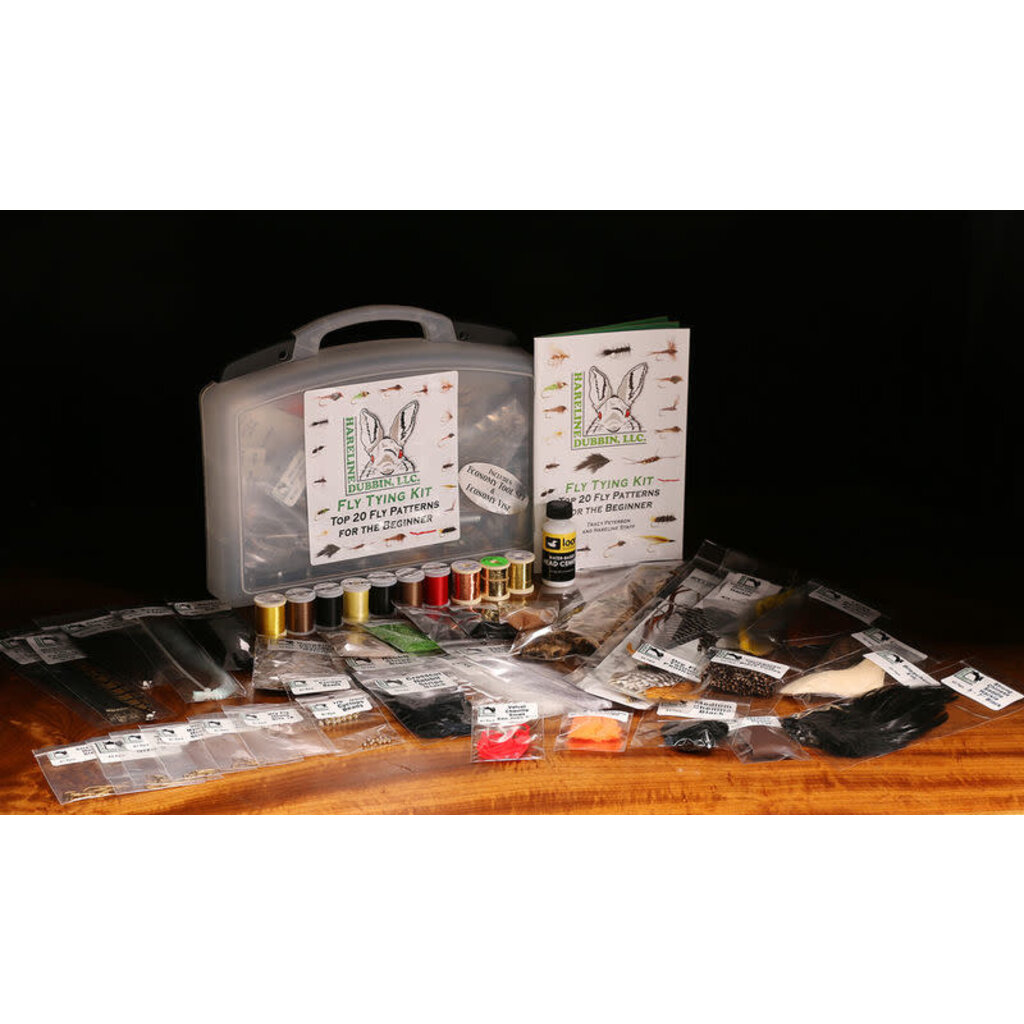 HARELINE FLY TYING MATERIAL KIT WITH ECONOMY TOOLS AND VISE - Discount  Fishing Tackle