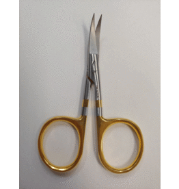 Dr. Slick Dr. Slick All Purpose Scissor, 4", Gold Loops, Curved