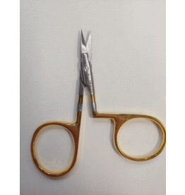 Dr. Slick Arrow Scissor, 3-1/2", Twisted Gold Loops