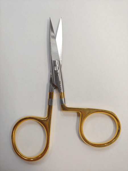 Dr. Slick Dr. Slick Hair Scissor, 4-1/2", Twisted Gold Loop