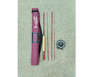 Small Stream Fly Fishing Combo 6 Foot 1 Inch 3 Piece Fly Rod with Matching  Reel -fly line- leader